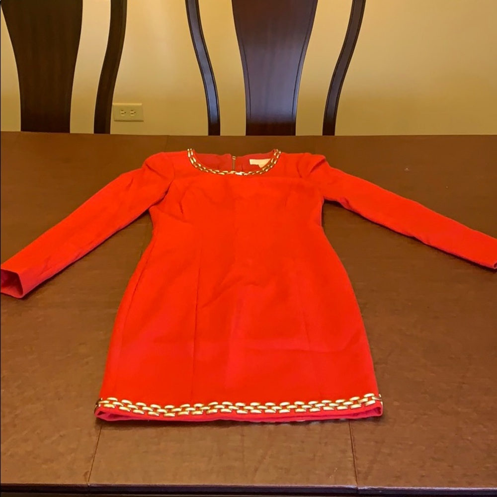 Long sleeve fitted dress